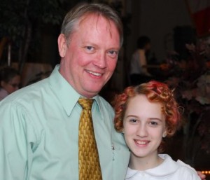 Kevin Kennedy and his daughter, Kaelah, of Southampton's Rince Ri school. 