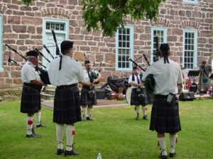 The pipes are calling at Graeme Park in Horsham.