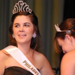 Mairead Conley with the first of her crowns. 