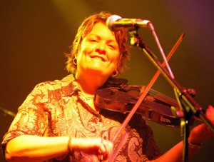 The acclaimed fiddler Eileen Ivers.