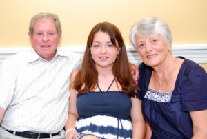 Paul's family: His father, Tommy, daughter,  Shauna, and mother, Lily. 