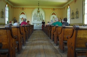 The restored Irish church in Eckley is now a museum.