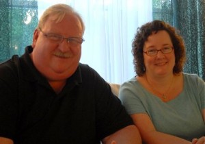 Bob and Kathy Gessler at a recent meeting at the Irish Center. 