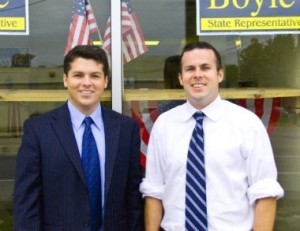 Your men in Harrisburg, Brendan, left, and Kevin Boyle. Photo by Katherine Gilbert