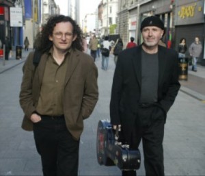 Martin Hayes, left, and Dennis Cahill. Photo by Derek Speirs. 