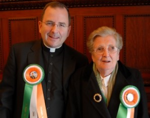 Msgr. Joseph McLoone and his mother, Bridget.