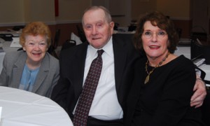 Tommy Moffit with Vera Gallagher, left, and Kathy McGee Burns.