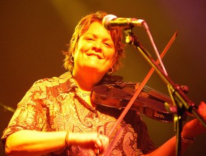 Eileen Ivers playing in the music tent at a recent Wildwood Irish weekend.