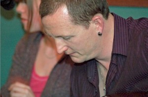 Guitarist John Doyle in a pensive moment.