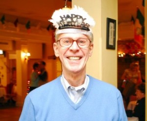 The Irish know how to party: Jim Larson of Ardmore at last year's New Year's Eve party at the Irish Center.