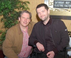 Philadelphia documentary maker John Foley and Fergus O'Farrell. 