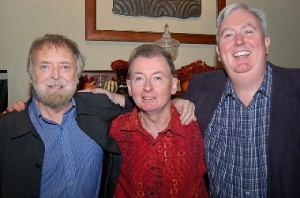 From left, Mick Moloney, Jimmy Crowley, and Robbie O'Connell. 