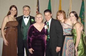 The grand marshal and his family.