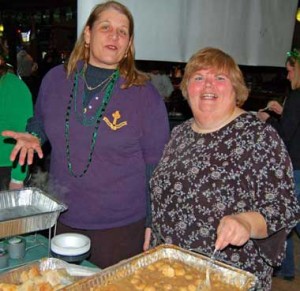 Ann Marie Parkinson and Kathy Higgins of LAOH Div. 1 (Center City) served up some of the tastiest stew during the cook-off at Finnigan's Wake.