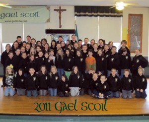 The kids of Gael Scoil 2011.