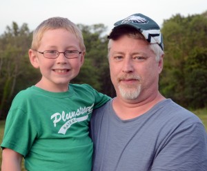 John Hurley with son Liam