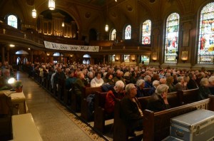 No question about it: the St. Malachy's crowd loved Mick Moloney.