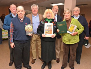 Marita Krivda Poxon, center, at a recent gathering of Philly Irish authors.