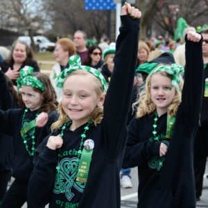 A winning smile on this little marcher from St. Katherine of Siena School.