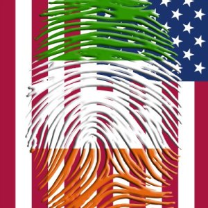 irish american flag thumbprint home