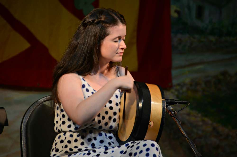 Bernadette Flanagan on bodhran