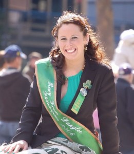 Brittany Basis, the 2006 Mary from Dungloe, in the St. Patrick's Day Parade.