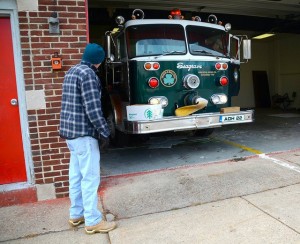 Big Green at home in its Delco firehouse.